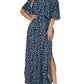 ⏰Last Day Sale 50% OFF💃Women's Off-Shoulder Ruffled Side-Slit Maxi Dress with Pockets ✨
