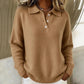 Women's Soft Collared Button Knit Sweater