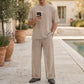 Men's T-Shirt & Wide-Leg Pants 2-Piece Set