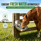 ⏰🐄 Automatic 304 Stainless Steel Drinking Bowl with Float and Drain Hole for Cattle Horses Sheep and Dogs 🤖