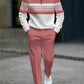 ⏳Time-Limited Special⏰Men's Graphic Print Pullover & Pants Set – Street Style, Comfort Fit & Casual Look 👖