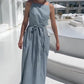Elegant Square Neck Spaghetti Strap Dress