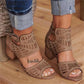 Women's Summer Hollow Leather Corrective Sandals
