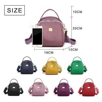 Women's Solid Large Capacity Casual Backpack with 3 Ways to Carry