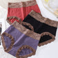High-Waisted Cotton Lace Panties for Women