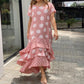 Polka Dot Printed Swing Long Dress