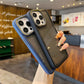Carbon Fiber Frame Transparent Phone Case for iPhone Series