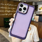 Carbon Fiber Frame Transparent Phone Case for iPhone Series