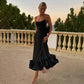 Women’s Fashionable Halter Large Swing Hem A-line Dress