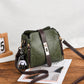 High-Quality PU Crossbody Bag with Doll Decor