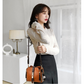 High-Quality PU Crossbody Bag with Doll Decor