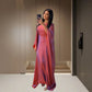 Women's Elegant Flowing Satin Long Dress