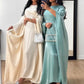 Women's Elegant Flowing Satin Long Dress