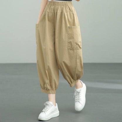 Women's Retro Casual Loose Fit Ankle Pants