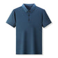 Men’s Casual Ice Silk Lapel T-shirt