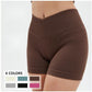 High Waisted Tummy Control Workout Yoga Running Gym Shorts