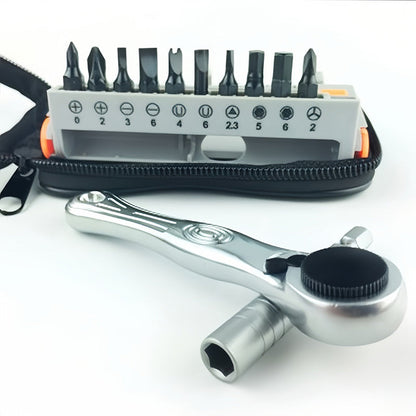 12PCS Multi-function Mini Ratchet Set