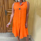 Women's Minimalist Solid Colour Sleeveless Dresses