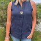 Women's Casual V-Neck Sleeveless Top