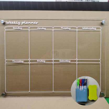 Magnetic Schedule Planner For Fridge【Permanently Reusable】