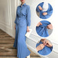 Elegant 2-Piece Set with Belted Waist Shirt and Pleated Skirt