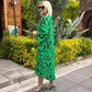 Elegant Printed Dress for Plus-Size Women