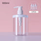Clear Lotion Dispenser Bottle with Pump for Bathroom