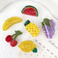 Creative Fruit Hair Claw Clips Set