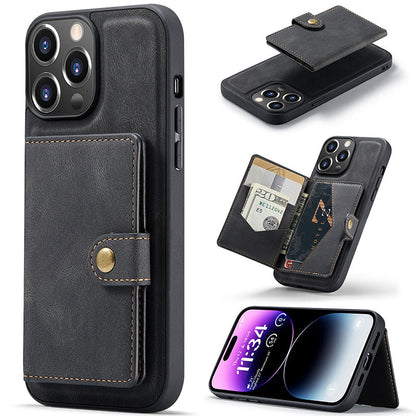 2 in 1 Magnetic Wallet Phone Case For iPhone