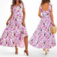 Women's Vacation Style Printed Halter Dress