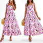 Women's Vacation Style Printed Halter Dress