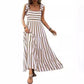 Women's Vacation Style Printed Halter Dress
