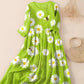 Printed Pleated Midi Dress