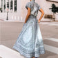 Women Vintage Printed Two Piece Set