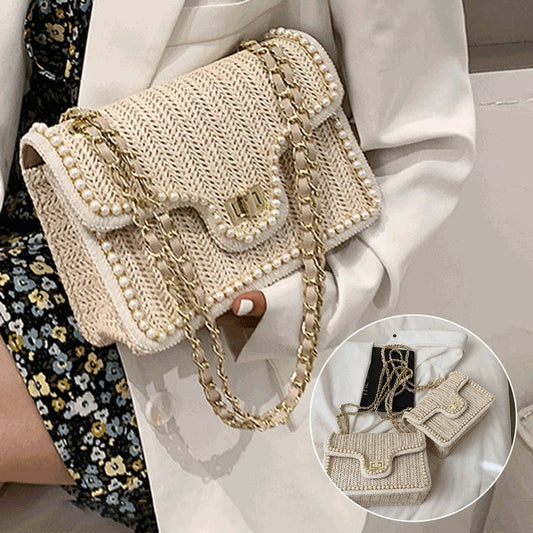 Women’s Summer Straw Crossbody Shoulder Bag