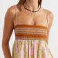 Women’s Casual Print Maxi Dress With Adjustable Slings