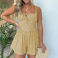 Women’s Summer Floral Spaghetti Strap Romper