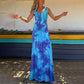 Women's Sexy Backless Cross Maxi Dress