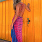 Women's Sexy Backless Cross Maxi Dress
