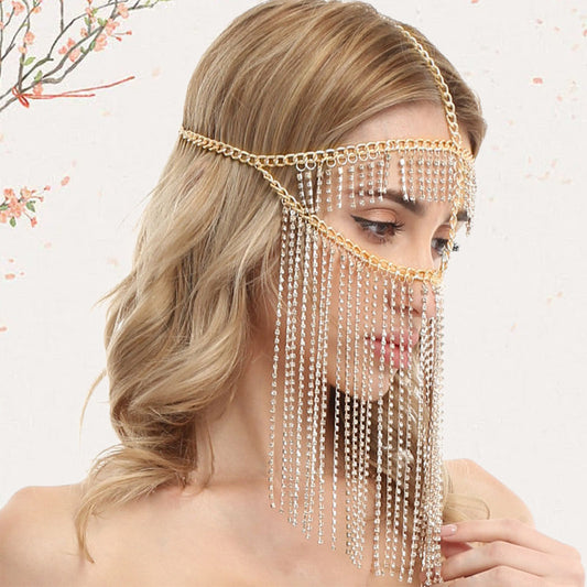 Luxury Tassel Head And Face Chain