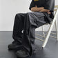 Stylish Lightweight Loose Side Zipper Mesh Trousers