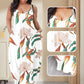 Women's Printed Maxi Dresses with Spaghetti Strap