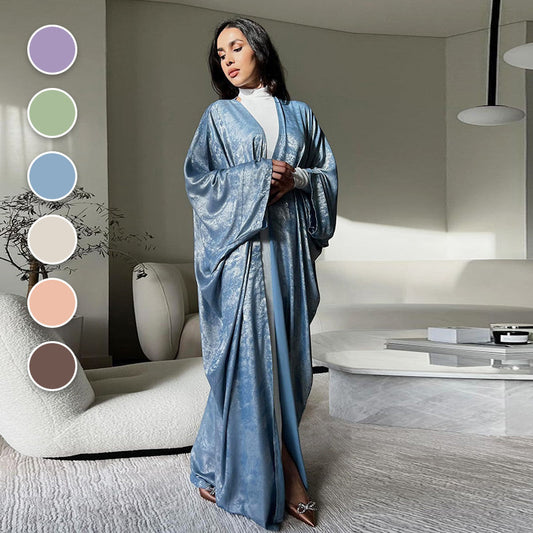 Elegant Loose Shiny Lightweight Flowy Coat