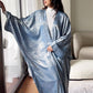 Elegant Loose Shiny Lightweight Flowy Coat