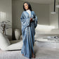 Elegant Loose Shiny Lightweight Flowy Coat
