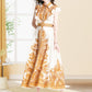 Retro Palace Style Sleeveless Printed Ruffled Dress