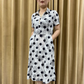 Elegant Print Oversized Dress for Women