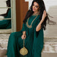 Women’s Elegant Pleated Loose Fit Flowy Long Dress