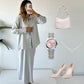 Shirt & Pleated Midi Skirt 2-Piece Set