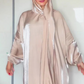 رداء إسلامي لامع نسائي مع حجاب
